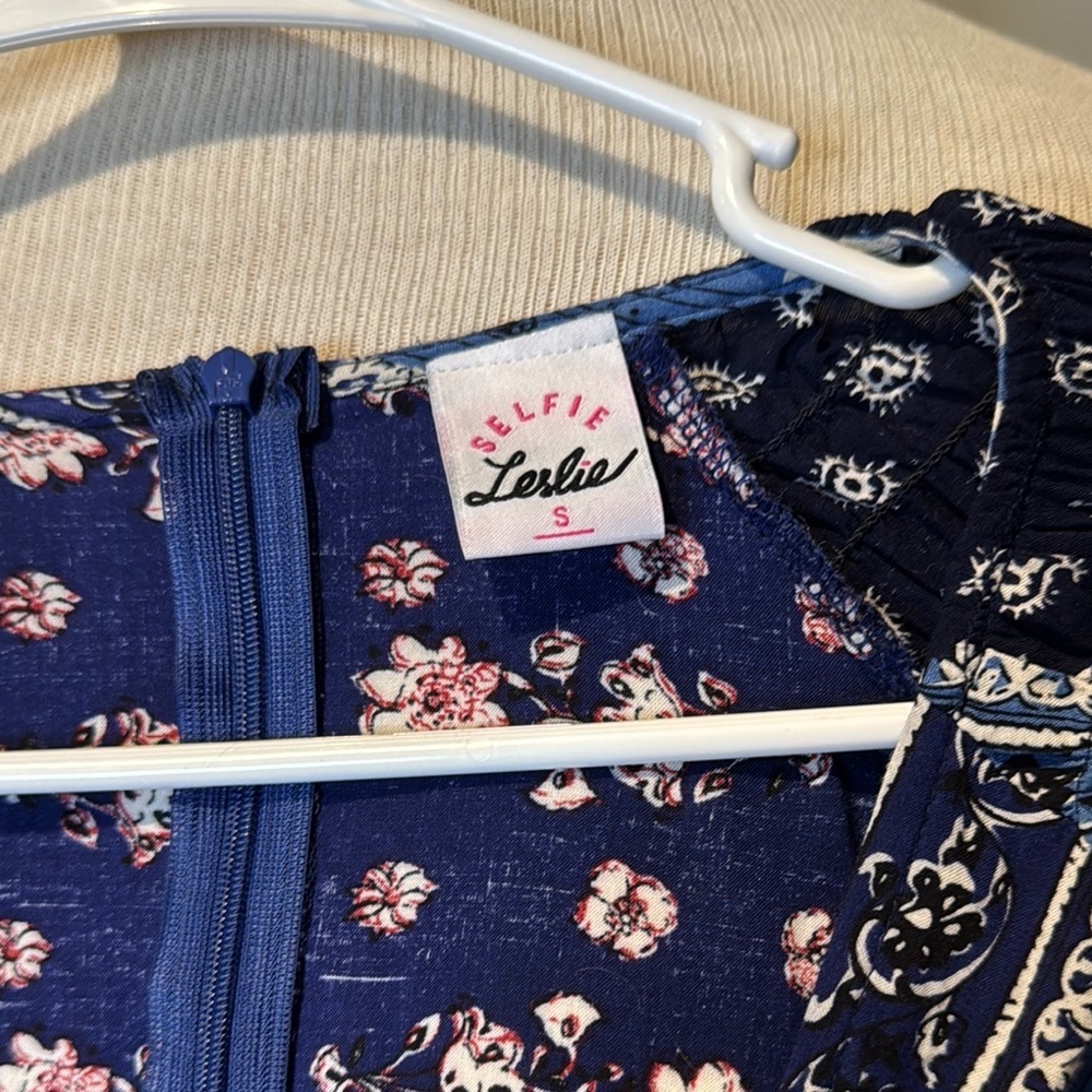 Selfie Leslie Blue Long Sleeve Graphic jumper - Picture 2 of 3